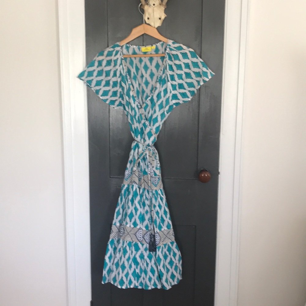 Roberta Roller Rabbit Wrap Cotton Dress